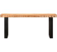 vidaXL Banc 110 cm Bois massif de manguier rugueux et acier