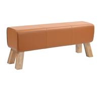 vidaXL Banc 110 x 30 x 45 cm Cuir véritable Marron