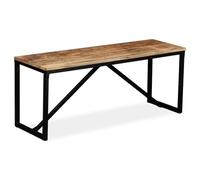 vidaXL Banc 110 x 35 x 45 cm Bois de manguier massif Multicolore G