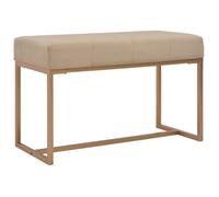 vidaXL Banc d'entrée Beige 80 cm Velours