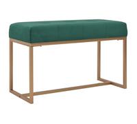 Banc 80 Cm Vert Velours Vert