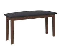 Banc 90 cm bois massif caoutchouc chaise de banc canapé de banc vidaXL