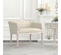 vidaXL Banc 98x56x69 cm lin344508 Beige G