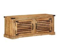vidaXL Banc à chaussures 110x38x45 cm Bois massif Bois de mangue brut