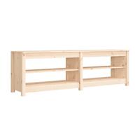 Vidaxl Banc À Chaussures 160x36,5x50 Cm Bois De Pin Massif Multicolore