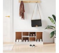 vidaXL Banc à chaussures ALTA blanc 100x35x45 cm bois massif de pin 353932