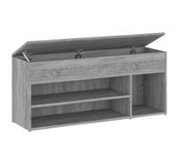 vidaXL Banc à Chaussures Armoire à Chaussures Meuble de Rangement Etagère de Rangement Couloir Sonoma Gris 105x30x45 cm Bois d'Ingénierie