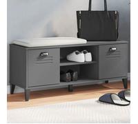 vidaXL Banc à Chaussures, Armoire de Rangement avec Portes, Meuble d'Etrée avec Compartiment Salon Maison, Industriel, Bois 374934