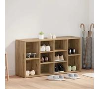 vidaXL Banc à Chaussures Autre chêne Artisanal 103 x 30 x 54.5 cm, Meuble de Chambre, Range-Chaussures Rustique, Rangement Pratique, Banc d'entrée, Solutions rectangulaires