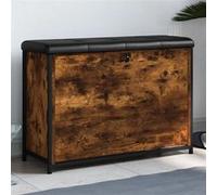 vidaXL Banc à Chaussures avec Tiroir Rabattable, Meuble de Rangement avec Coussin, Banc de Couloir Entrée Salon Intérieur, 835124