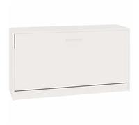 342643 vidaXL Banc à chaussures Blanc brillant 80x24x45 cm Bois d'ingénierie