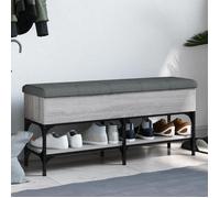 Vidaxl Banc À Chaussures Sonoma Gris 102x32x45 Cm Bois D'ingénierie Gris