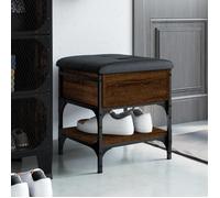 Vidaxl Banc À Chaussures Chêne Marron 42x42x45 Cm Bois D'ingénierie Marron