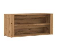 Banc à chaussures chêne artisanal 100x35x45cm bois d ingénierie