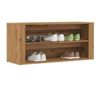 vidaXL Banc à chaussures chêne artisanal 100x35x45cm bois d'ingénierie, banc, banquette de couloir, siège de couloir, banc 857090