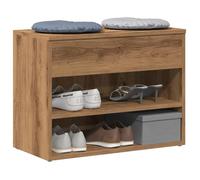 vidaXL Banc à chaussures chêne artisanal 60x30x45 cm bois d'ingénierie, banc, banquette de couloir, siège de couloir, banc 856755