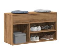 Vidaxl Banc À Chaussures Chêne Artisanal 80x30x45 Cm Bois D'ingénierie Marron