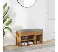 vidaXL Banc à chaussures en chêne artisanal 82 x 32 x 45,5 cm