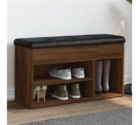 Vidaxl Banc À Chaussures Chêne Marron 82x32x45,5 Cm Bois D'ingénierie Multicolore