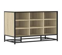 Vidaxl Banc À Chaussures Chêne Sonoma Bois D'ingénierie Et Métal Multicolore