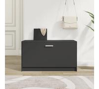 342641 vidaXL Banc à chaussures Noir 80x24x45 cm Bois d'ingénierie