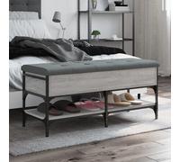 Vidaxl Banc À Chaussures Sonoma Gris 102x42x45 Cm Bois D'ingénierie Gris