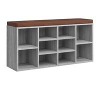 Vidaxl Banc À Chaussures Sonoma Gris 103x30x48 Cm Bois D'ingénierie