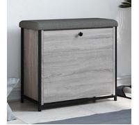 vidaXL Banc à Chaussures Tiroir Rabattable, Meuble de Rangement avec Coussin, Banc de Couloir Entrée Salon Intérieur, 835120