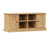 vidaXL Banc à chaussures Vigo – 106×35×40 cm – Bois massif de pin