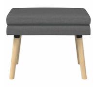 vidaXL Banc à double couche Gris foncé 60 x 40 x 46 cm Tissu