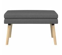 vidaXL Banc à double couche Gris foncé 80 x 40 x 47 cm Tissu