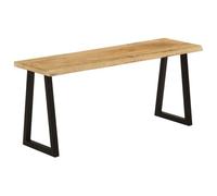 vidaXL Banc avec bord vivant 105 cm bois de manguier massif Marron