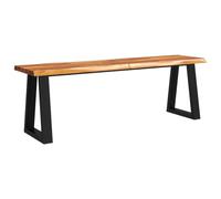 vidaXL Banc avec Bord Vivant 140 cm Bois d'acacia Massif