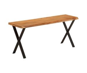 vidaXL Banc avec Bord Vivant, Siège à Manger avec Pieds, Meuble de Cuisine Salon Salle de Séjour Couloir Maison, Bois d'Acacia Massif