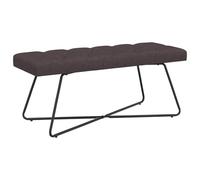 vidaXL Banc avec capitonnage Bouton Marron foncé 110 x 40 x 46 cm, Banc Rectangulaire Chic, Capitonné, Assise Moderne, Meuble Fonctionnel pour Salon, Chambre, Couloir