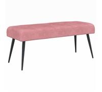 vidaXL Banc avec capitonnage bouton Rose 80 x 40 x 46 cm Velours 42038519