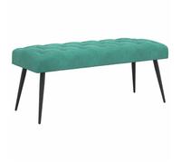 vidaXL Banc avec capitonnage bouton Turquoise 110 x 40 x 46 cm Velours 42038581