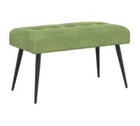 vidaXL Banc avec capitonnage bouton Vert clair 80 x 40 x 46 cm Velours 42038518