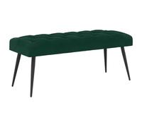 vidaXL Banc avec capitonnage Bouton Vert foncé 110 x 40 x 46 cm