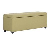 vidaXL Banc 116 cm avec compartiment de rangement Polyester Vert