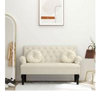 vidaXL Banc avec dossier 372128 - Banquette avec accoudoirs pour salon, chambre, entrée