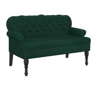 vidaXL Banc avec dossier 372158 – Accoudoir, pieds en bois – Moderne, vert