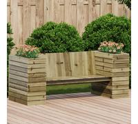 Vidaxl Banc Avec Jardinières 167,5x60x65 Cm Bois De Pin Imprégné