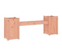 vidaXL Banc avec jardinières 180x36x63 cm Bois Massif de Douglas, Banc en Bois, Banc de Jardin 2 Places, Banc avec jardinière en Bois