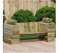 Vidaxl Banc Avec Jardinières 167,5x60x65 Cm Bois De Pin Imprégné