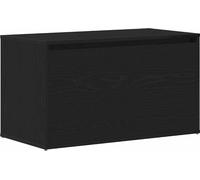 vidaXL Banc avec tiroirs noir 80 x 40 x 45 cm Bois composite