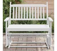 Vidaxl Banc Balancelle Blanc 118x70x104,5 Cm Bois Massif De Peuplier Multicolore