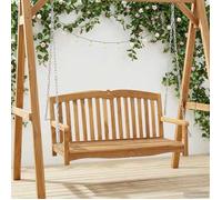 vidaXL Banc Balançoire 114 x 60 x 60 5 cm Bois de teck massif Naturel 42030025
