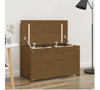Banc Blanc 110x41x76,5 cm Bois de Pin Massif Rangement Siège de Salon vidaXL