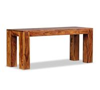 vidaXL Banc Banquette Mobilier Meuble de Jardin Parc Bois de Sesham Massif